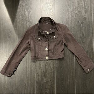 Dark Gray Crop Jacket